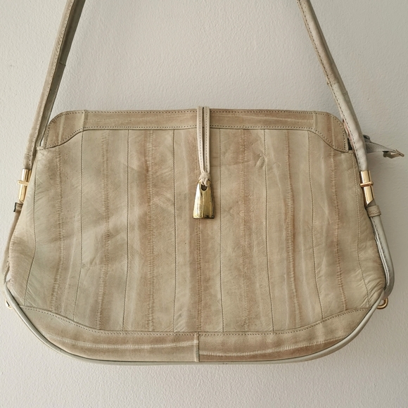 *sold* Vintage grey and gold shoulder bag, retro purse - Picture 4 of 9